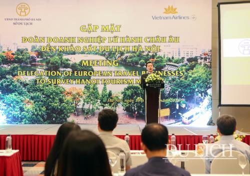 Giám đốc Sở Du lịch Hà Nội Trần Đức Hải phát biểu tại chương trình
